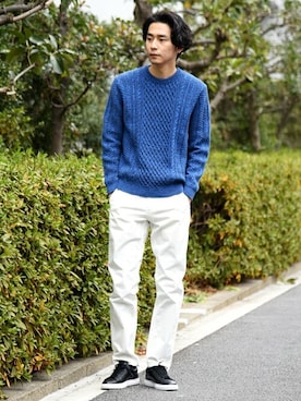 「SHIPS」｜中山さん（メンズ・177cm）の冬コーディネート