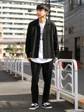 「シップス」｜中山さん（メンズ・177cm）の冬コーディネート