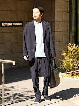 「シップス」｜「アイテム（スニーカー）」を使った、中山さん（メンズ・177cm）の春コーディネート