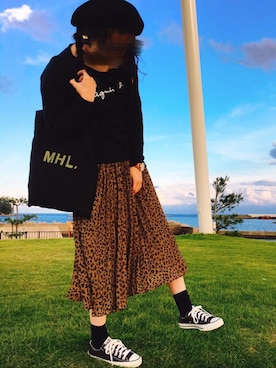「haco!（ハコ）のアイテム（アナログ腕時計）」を使った、F⋓﻿-K△さん（レディース・167cm）の秋コーディネート