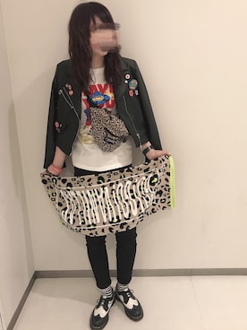 「ロック」｜F⋓﻿-K△さん（レディース・167cm）の夏コーディネート