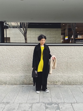 「Dessin de Mode（デッサンドモード）のアイテム（ジャケット/アウター）」を使った、akari019さん（レディース・161cm）の冬コーディネート