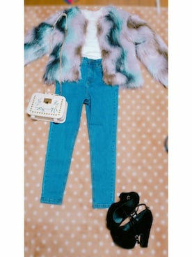 「GRL（グレイル）のアイテム（その他アウター）」を使った、Aさん（レディース・148cm）の冬コーディネート