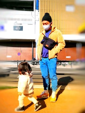 「gu」｜「アイテム（ジャケット/アウター）」を使った、shojacrisさん（メンズ・168cm）の冬コーディネート