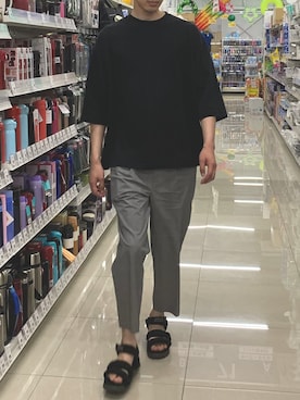 「BEAMS LIGHTS（ビームスライツ）のアイテム（その他パンツ）」を使った、asahi523さん（レディース・156cm）の秋コーディネート