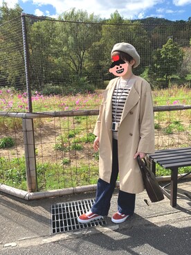 「orcival」｜「アイテム（トレンチコート）」を使った、asahi523さん（レディース・156cm）の秋コーディネート