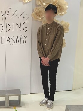 「MANUAL ALPHABET（マニュアル アルファベット）のアイテム」を使った、asahi523さん（レディース・156cm）の春コーディネート