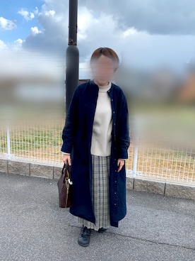 「無印良品」｜asahi523さん（レディース・156cm）の冬コーディネート