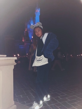 「VOLCOM（ボルコム）のアイテム（バッグ）」を使った、sarawakitsさん（レディース・153cm）の冬コーディネート