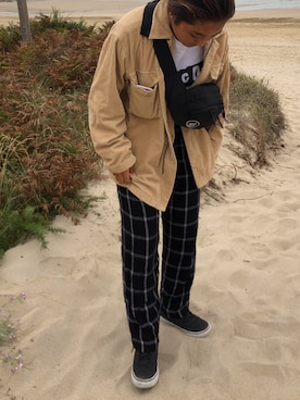 「VOLCOM（ボルコム）のアイテム（バッグ）」を使った、sarawakitsさん（レディース・153cm）の冬コーディネート