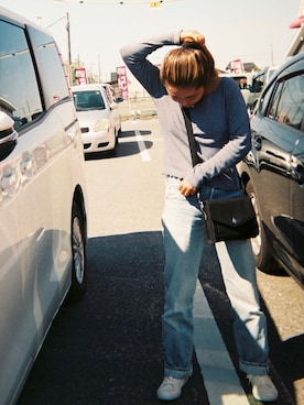 「VOLCOM（ボルコム）のアイテム（バッグ）」を使った、sarawakitsさん（レディース・151cm）の春コーディネート