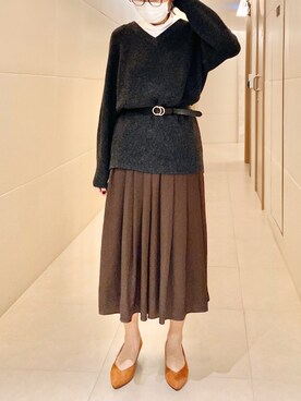 🍄さん（レディース・166cm）の冬コーディネート