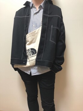 「THE NORTH FACE（ザノースフェイス）のTHE NORTH FACE MUSETTE BAG (ﾅﾁｭﾗﾙ/ﾌﾞﾗｯｸ)（ショルダーバッグ）」を使った、まさきさん（メンズ・166cm）の春コーディネート