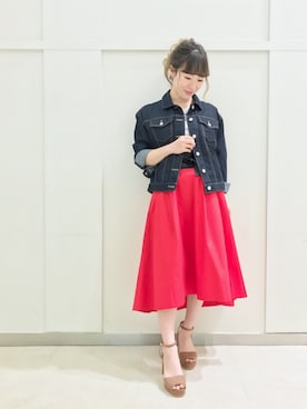 「laboratory work（ラボラトリーワーク）のアイテム（ジャケット/アウター）」を使った、AKIさん（レディース・151cm）の春コーディネート