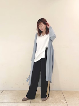 「おうちスタイル」｜「アイテム（ブルゾン）」を使った、AKIさん（レディース・152cm）の春コーディネート