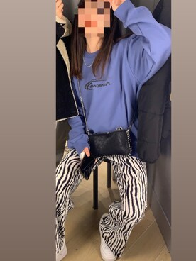 「パラグラフ」｜「アイテム（スウェット）」を使った、SAKURAさん（レディース・168cm）の春コーディネート