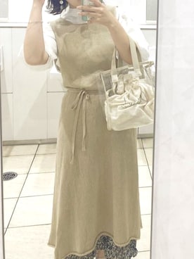 「アイテム（ワンピース/ドレス）」を使った、𝑚𝑖𝑦𝑎*.さん（レディース・153cm・10代）の夏コーディネート