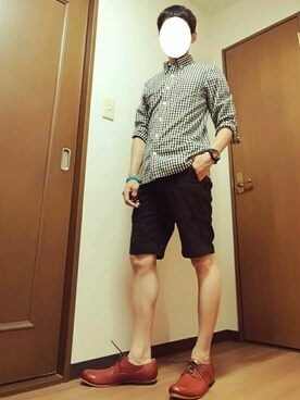 「アイテム（アクセサリー、ブルー系）」を使った、ぬのペンさん（メンズ・167cm）の夏コーディネート