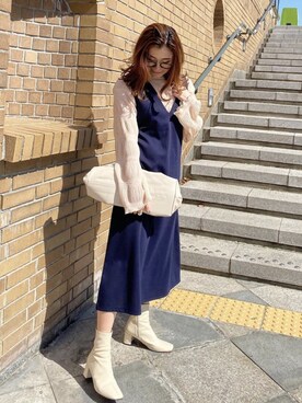 「DONOBAN（ドノバン）のアイテム」を使った、donobanstaffさん（レディース・161cm）の春コーディネート