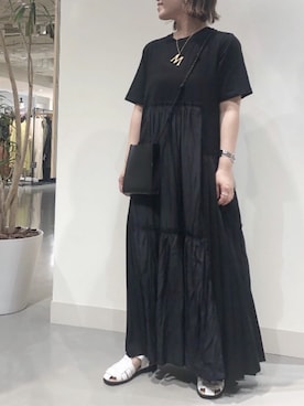 「アイテム（バングル/リストバンド）」を使った、donobanstaffさん（レディース・161cm）の夏コーディネート