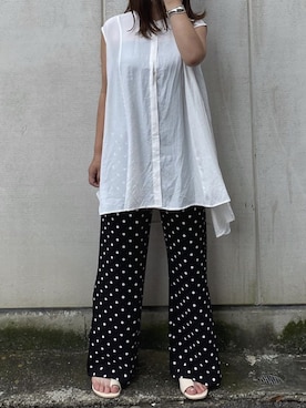 「ドット柄」｜donobanstaffさん（レディース・161cm）の夏コーディネート