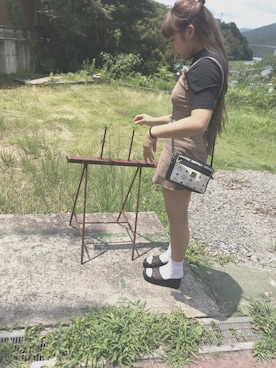 「アイテム（その他トップス、ブラウン系）」を使った、あちゃきさん（レディース・152cm）の秋コーディネート