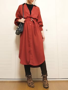「CECIL McBEE（セシルマクビー）のアイテム（ブーティ）」を使った、KTさん（レディース・163cm）の秋コーディネート