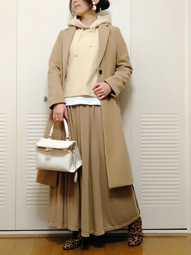 「CECIL McBEE（セシルマクビー）のアイテム（ブーティ）」を使った、KTさん（レディース・163cm）の冬コーディネート