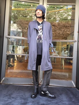 The Ghost Wolves The Gw Mask プリント ビッグtシャツを使ったメンズ人気ファッションコーディネート Wear