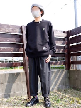 「Johnbull（ジョンブル）のアイテム（ハンチング/ベレー帽）」を使った、コジコジさん（メンズ・165cm）の春コーディネート