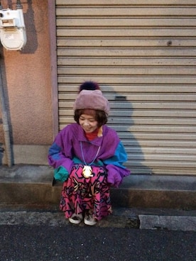 「アイテム（その他トップス）」を使った、chii-*Ü*ᙏ̤̫ᗦ↞︎◃︎さん（レディース・145cm）の冬コーディネート