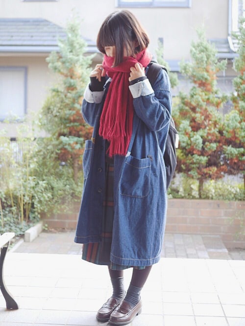 あいる Pou Dou Douのステンカラーコートを使ったコーディネート Wear