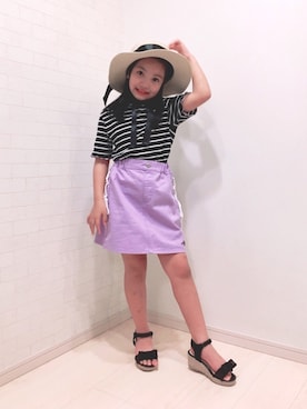 ERENAさん(キッズ・125cm)の夏コーディネート