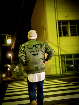 「khaki」｜swdtmt さん（メンズ・175cm）の冬コーディネート