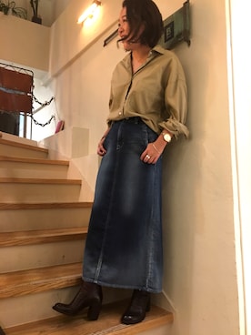 「B2nd」｜「アイテム（ブーティ）」を使った、B'2nd@shinjukuさん（レディース・156cm）の秋コーディネート