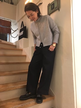 「M/M ATTACHMENT（エムエムアタッチメント）のアイテム（トップス）」を使った、B'2nd@shinjukuさん（レディース・156cm）の秋コーディネート