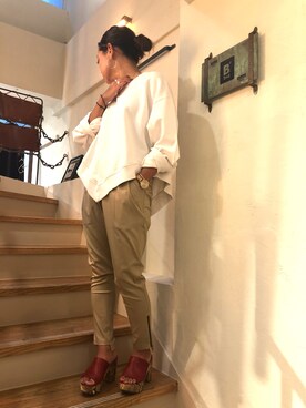 「OURET（オーレット）のアイテム」を使った、B'2nd@shinjukuさん（レディース・157cm）の夏コーディネート