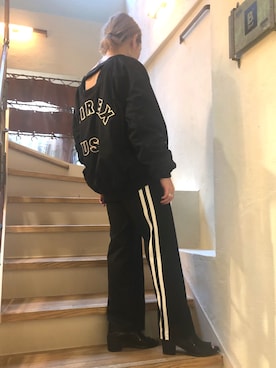 「B2nd」｜「アイテム（MA-1）」を使った、B'2nd@shinjukuさん（レディース・157cm）の春コーディネート