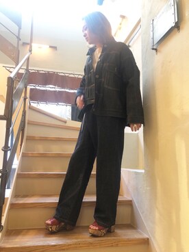 「B2nd」｜「アイテム（デニムジャケット）」を使った、B'2nd@shinjukuさん（レディース・157cm）の春コーディネート
