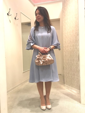 「INTERPLANET（インタープラネット）のアイテム（ワンピース/ドレス）」を使った、takeさん（レディース・151cm）の春コーディネート