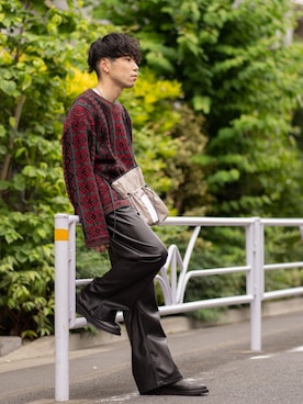 「Senti（センティ）のアイテム」を使った、ヨネさん（メンズ・169cm）の夏コーディネート