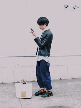 「アイテム（アナログ腕時計）」を使った、アマネさん（メンズ・175cm・20代）の秋コーディネート
