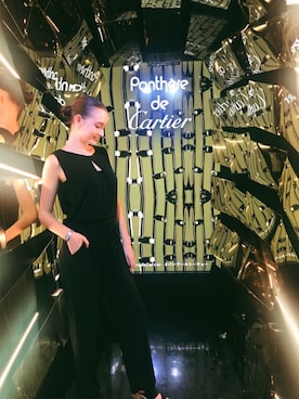 「Cartier」｜「アイテム（オールインワン・サロペット）」を使った、ASHLEY🌹さん（レディース・174cm）の夏コーディネート