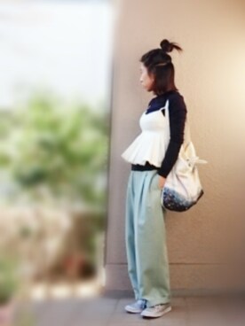 「RED Profile（レッドプロフィール）のアイテム」を使った、ケイコさん（レディース・150cm）の冬コーディネート