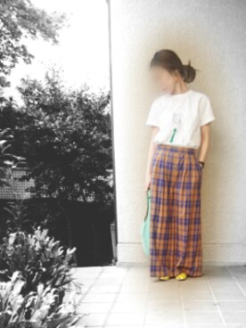 「ras（ラス）のアイテム」を使った、ケイコさん（レディース・150cm）の夏コーディネート