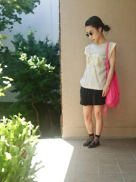 「SWASH（スワッシュ）のアイテム」を使った、ケイコさん（レディース・150cm）の夏コーディネート