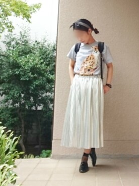 「カシミヤ」｜「アイテム（腕時計）」を使った、ケイコさん（レディース・150cm）の秋コーディネート