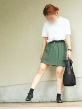 「VANISHING ELEPHANT（ヴァニッシングエレファント）のアイテム」を使った、ケイコさん（レディース・150cm）の夏コーディネート