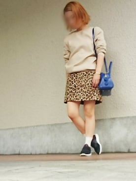 「POPCORN（ポップコーン）のアイテム」を使った、ケイコさん（レディース・150cm）の秋コーディネート