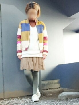 「H&M（エイチ・アンド・エム）のアイテム（ブルゾン）」を使った、ケイコさん（レディース・150cm）の冬コーディネート